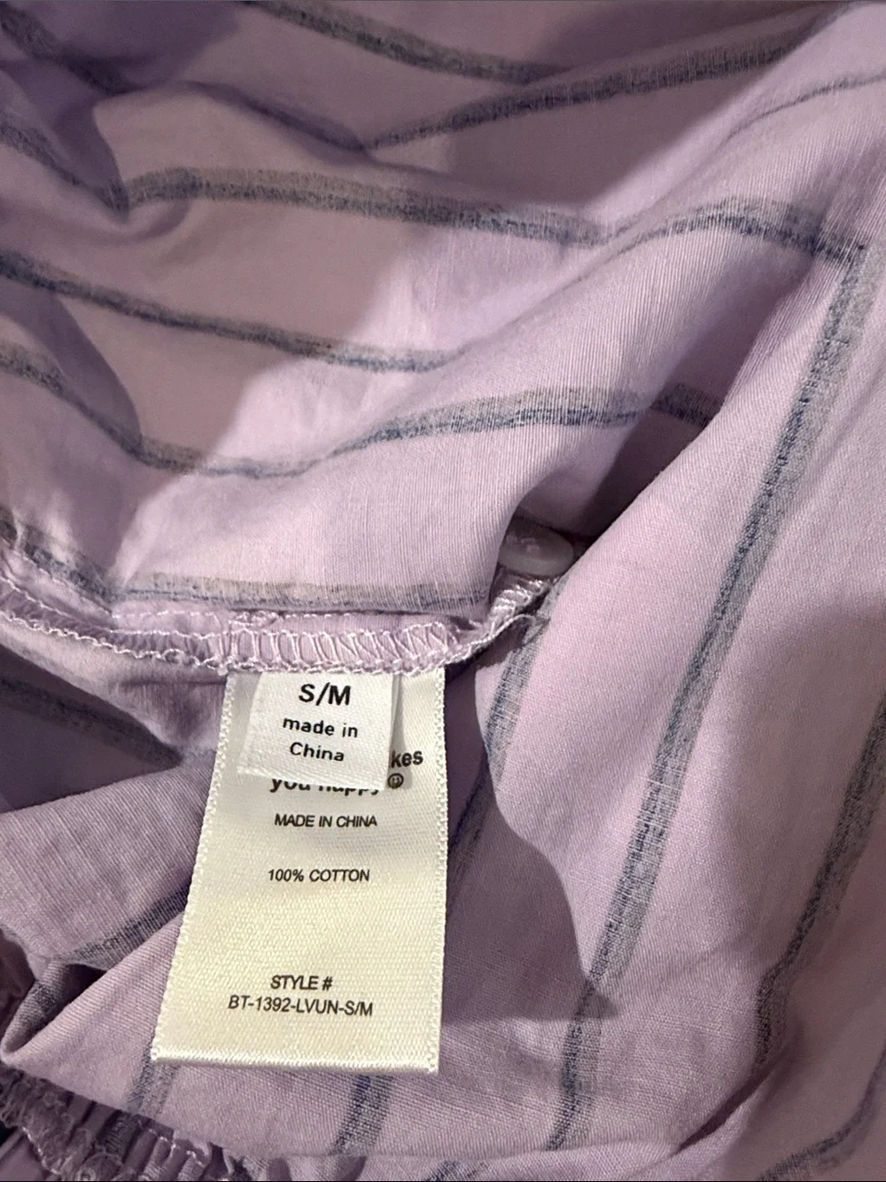Dressed in Lala Boxer Shorts Magical Creature Purple Lavender Lilac Striped S/M